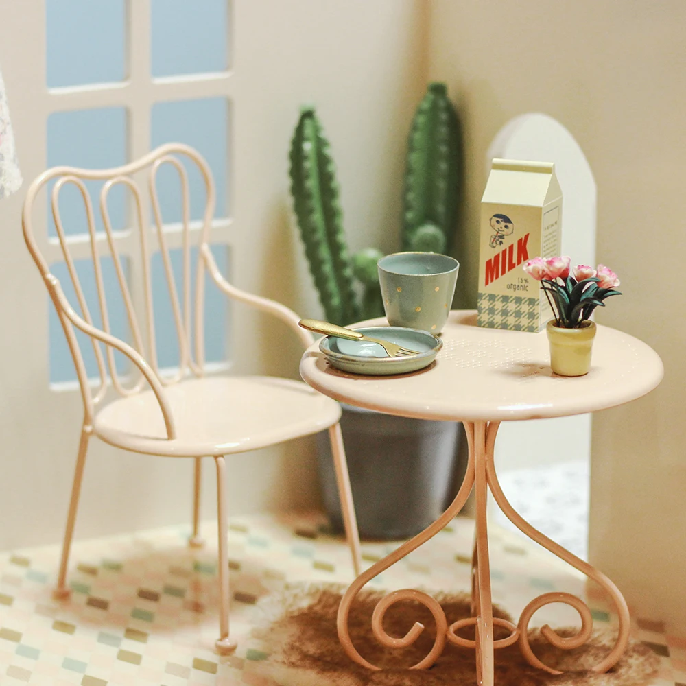 Aizulhomey-minimuebles n&oacute;rdicos para casa de mu&ntilde;ecas Blythe BJD OB24, 1/6, accesorios para casa de mu&ntilde;ecas, mesa de centro, juguetes para ni&ntilde;os, regalos-1