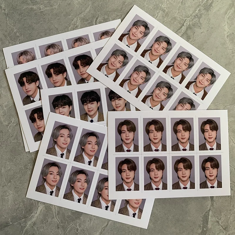 

KPOP Bangtan Boys 2021 FESTA ID Photo One-inch Photo 8TH 8th Anniversary Surrounding Photos