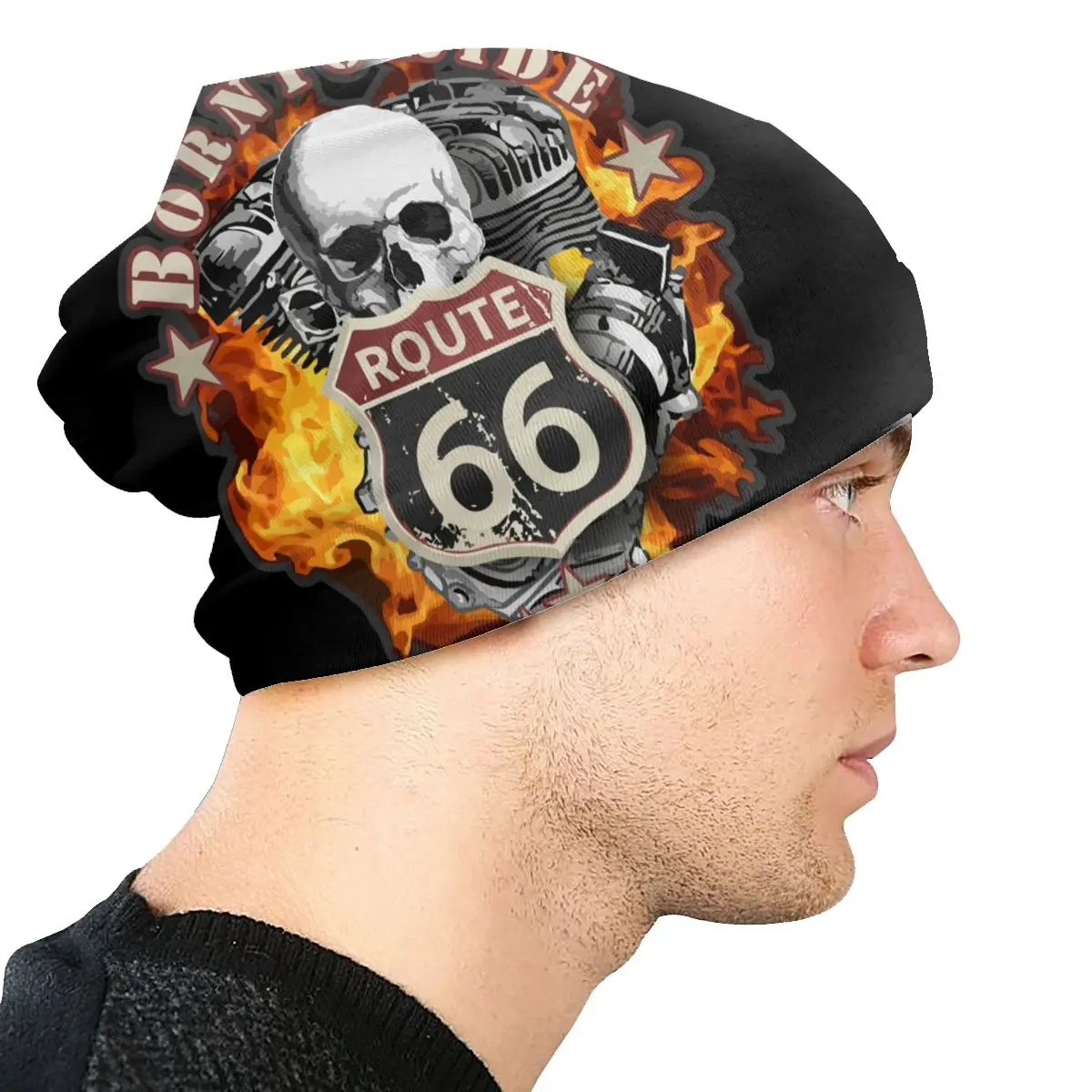Винтажные шапки Route 66 для мотоциклистов с американскими знаками уличные шапочки