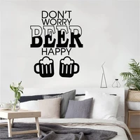 drop shipping beer wall stickers self adhesive art wallpaper for kids room living room home decor decoration accessories3751