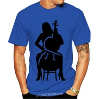 new cello player tshirts mens cotton loose short sleeve t shirt nerd casual mans t shirts tops more colors and sizes
