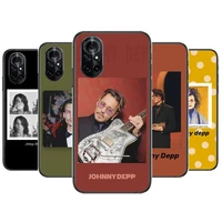 johnny depp clear phone case for huawei honor 20 10 9 8a 7 5t x pro lite 5g black etui coque hoesjes comic fash design