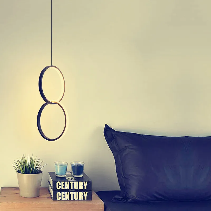 Кольцевая подвесная люстра минималийского дизайна индивидуальный длинный
