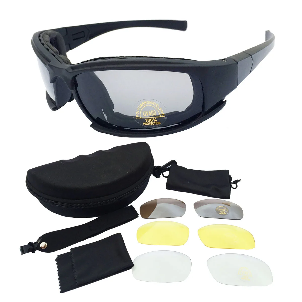Military fans X7 goggles  impact-proof changeable shooting tactical glasses for game