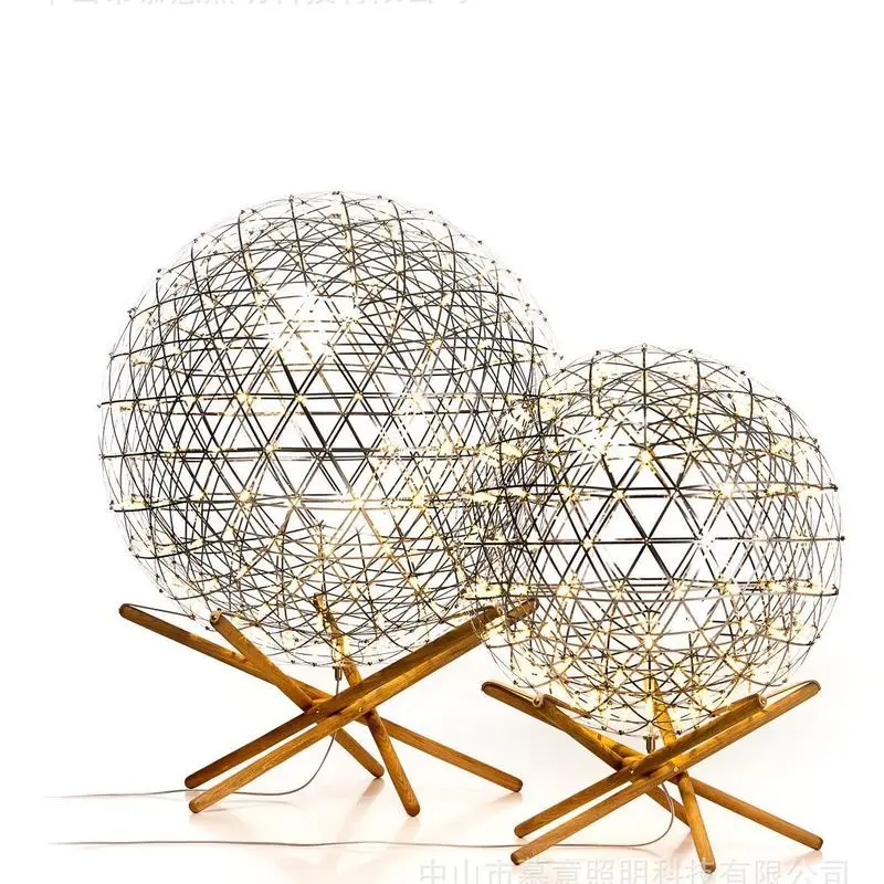 Goedkoop Spark Bal Tafellamp Moderne Eenvoudige Hout Rvs Materiaal Led Lantaarn Moderne Eenvoudige Restaurant Woonkamer