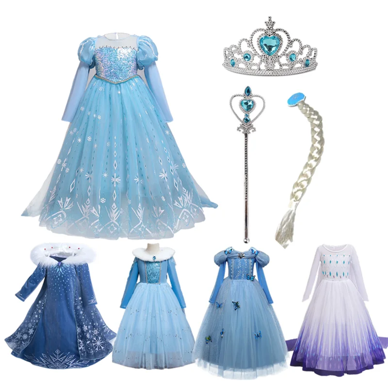 

Платье принцессы с длинным рукавом, блестками и блестками