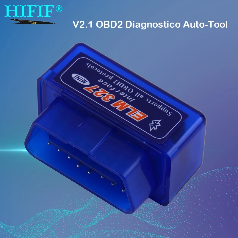 Mini ELM327 Bluetooth 2.0 Interface V2.1 OBD2 OBD 2 Auto Diagnostic-Tool ELM 327 Works ON Android Torque/PC v 2.1 BT adapter - купить по