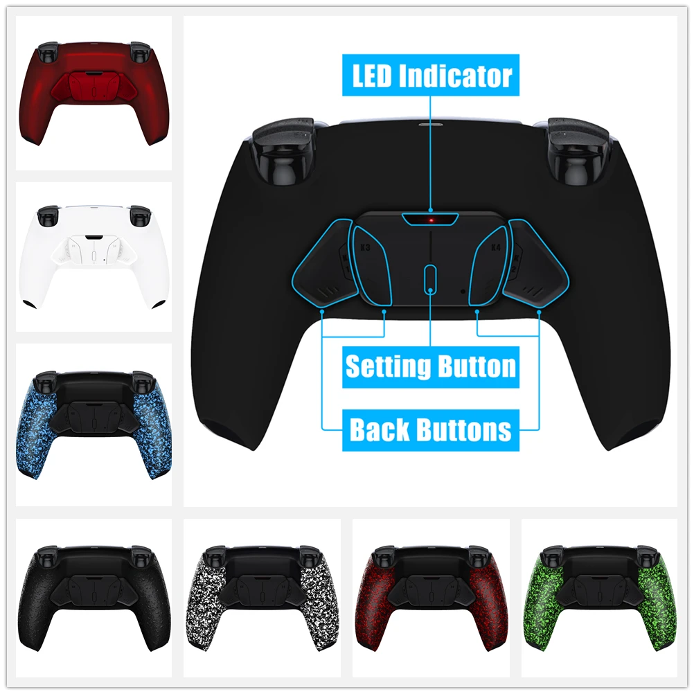 Placa de Atualização Botões para Ps5 Extremate Programável Remap & Redesenhado Escudo Traseiro 4 Controlador Bdm-010 020 Rise4 Kit