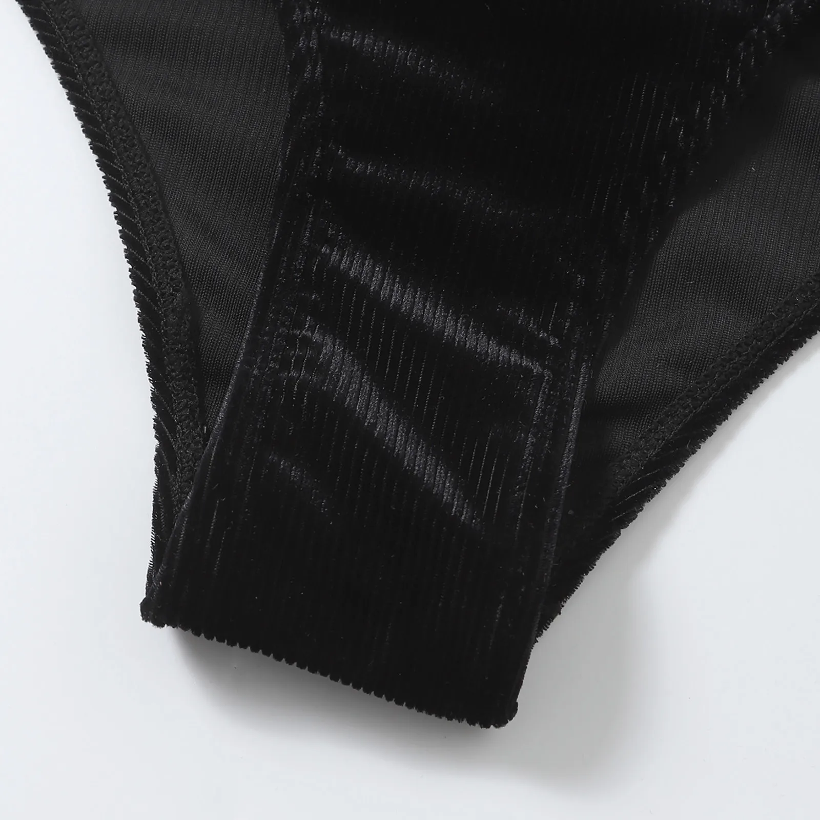 Женский бархатный купальник-бикини SAGACE с металлической пряжкой и открытой