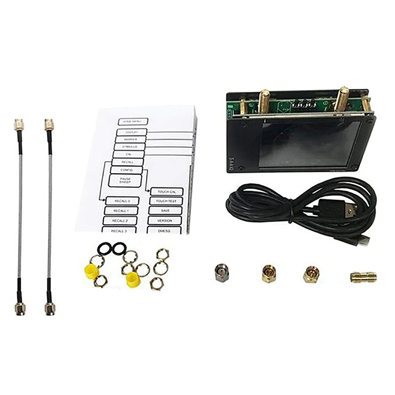 

Векторный анализатор сети 3G, рандомный анализатор антенны V2, анализатор коротких волн HF VHF UHF с корпусом 50 кГц-3G Гц + тестер RF