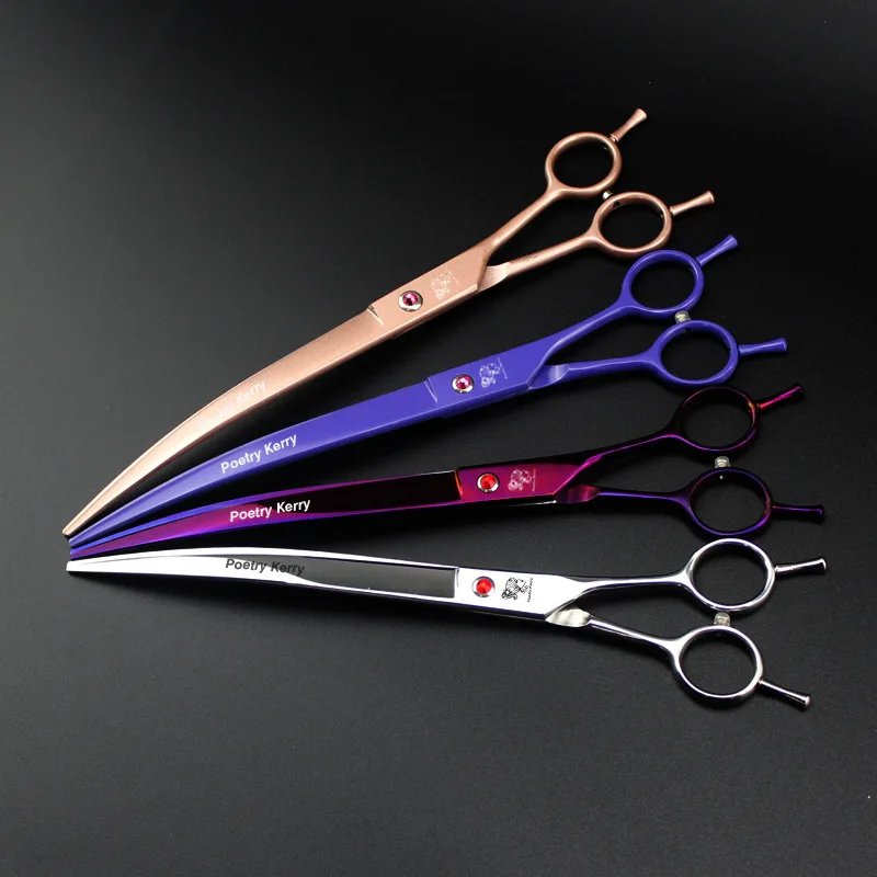 Ножницы для груминга собак изогнутые Черные ножницы 9 дюймов/ножницы с футляром |