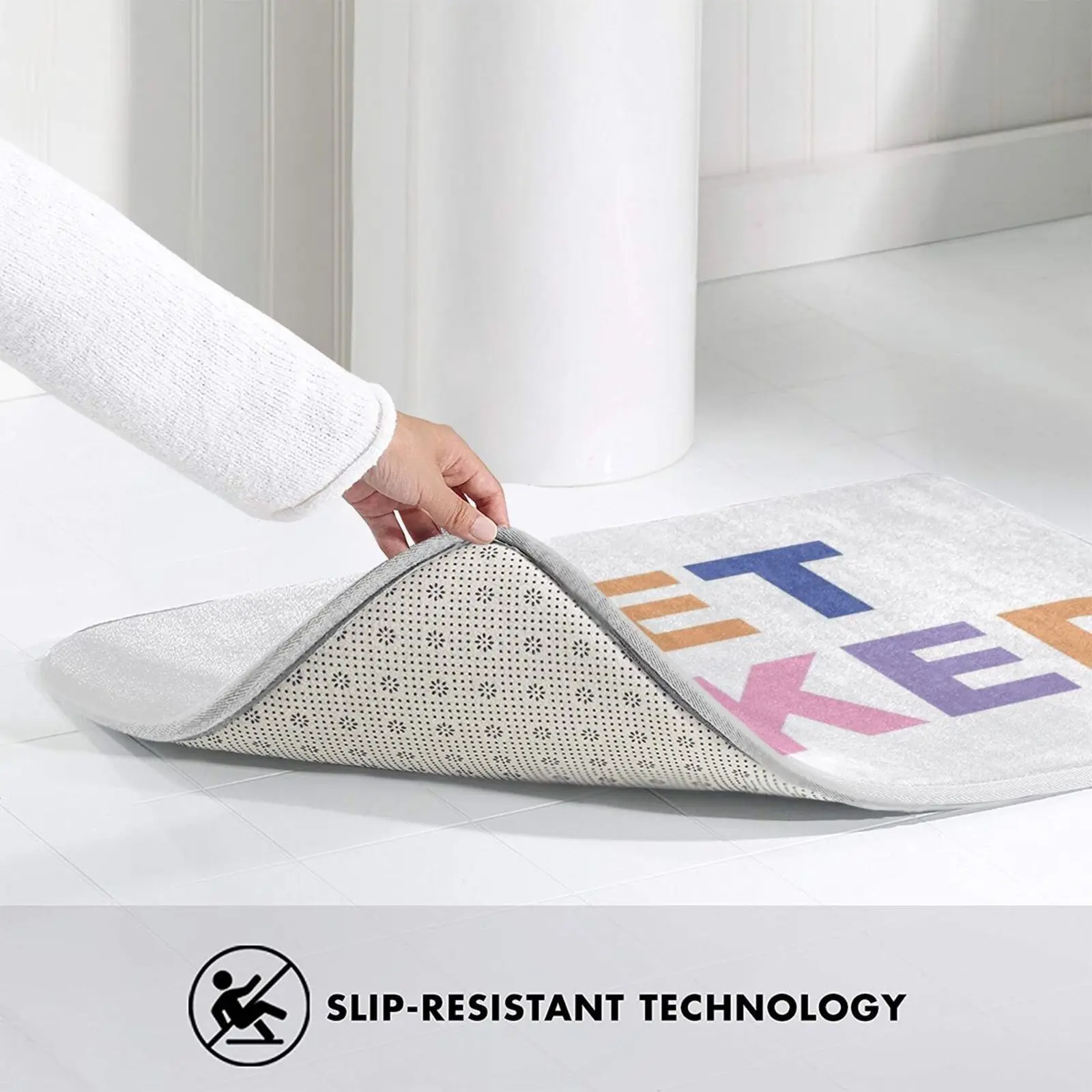 Забавный коврик для входной двери с забавными котировками ванной комнаты набор