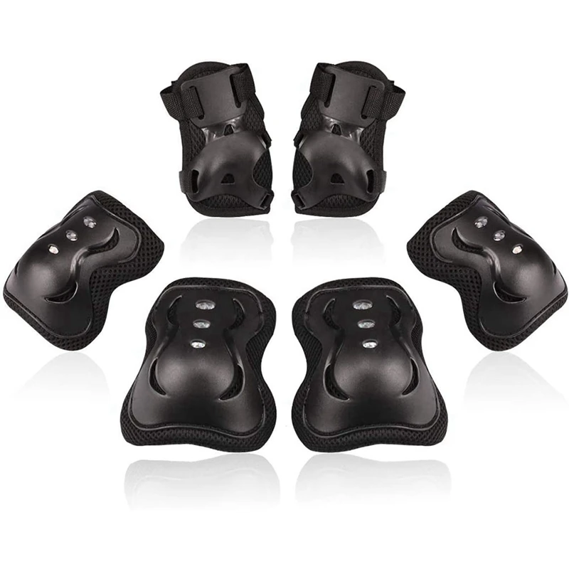 Наколенники налокотники комплект защитного снаряжения для роликов велоспорта