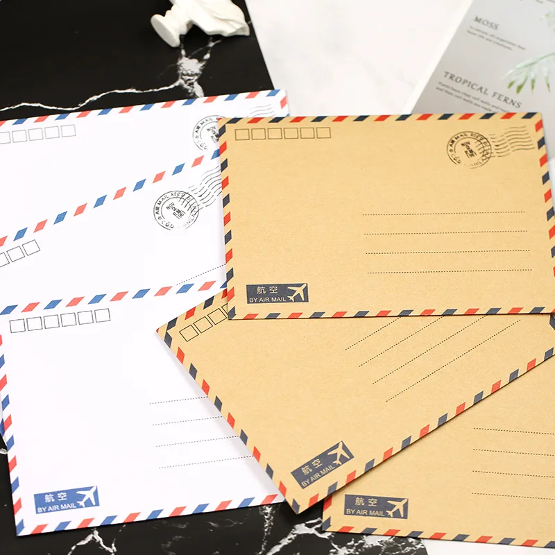 Coloffice 10 шт./лот большая открытка письмо канцелярские бумаги крафт конверт Винтаж