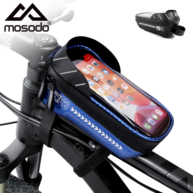 

Mosodo Bicycle Bag Waterproof Phone Holder 7.2inch Touchscreen Case Frame Front Top Tube Cycling Bag MTB Road Bike Accessories