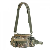 durable 34 x17x 16cm outdoor camouflage waist shoulder messenger fishing bag fishing reel lure photography camera storage bag