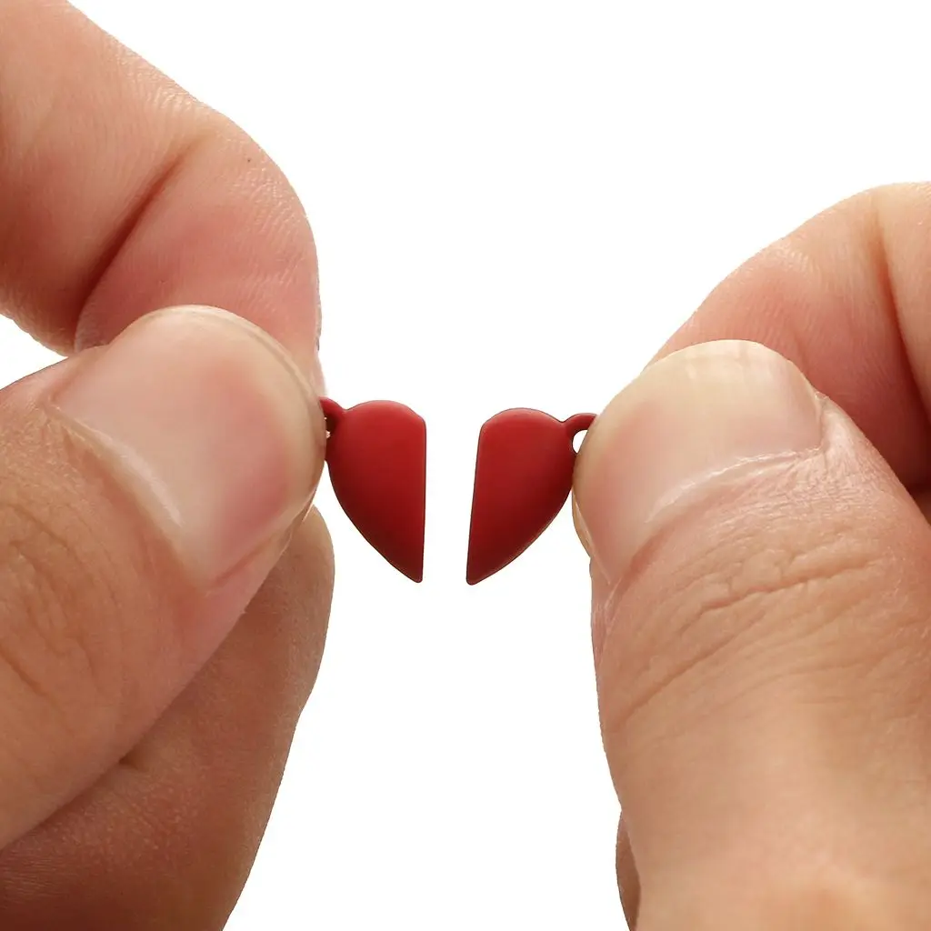 5 компл./лот матовая металлическая магнитная пряжка в форме сердца магнитные