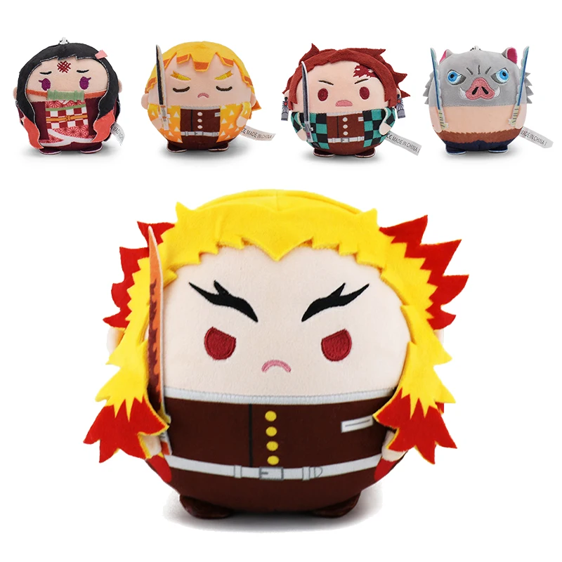 

10CM Demon Slayer Doll Pendant Keychain Pillow Cosplay Cushion Toy Kyoujurou Tanjirou Inosuke Zenitsu