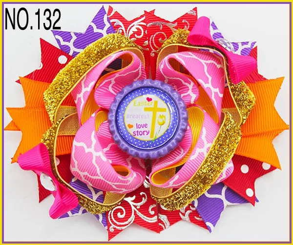 Бесплатная доставка 100 шт. пасхальные банты для волос B group заколки в форме кролика