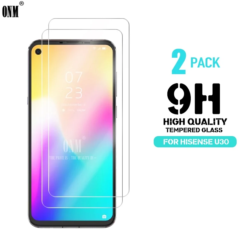 2 шт. закаленное стекло для защиты экрана Hisense U30 2.5D 9H Премиум Закаленное Защитная