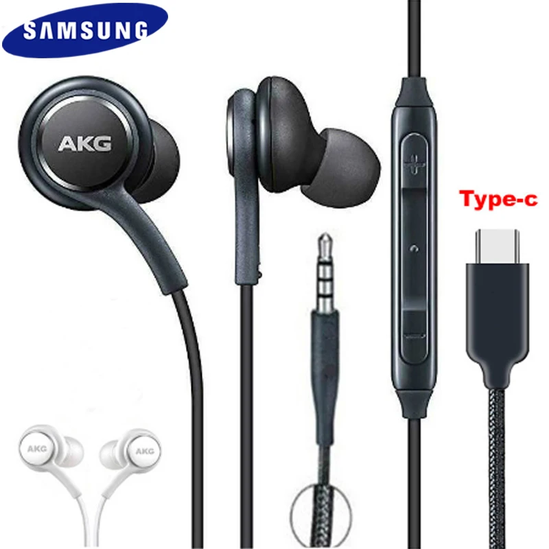 Наушники-вкладыши Samsung AKG EO IG955 3 5 мм/Type c проводная гарнитура с микрофоном для Galaxy