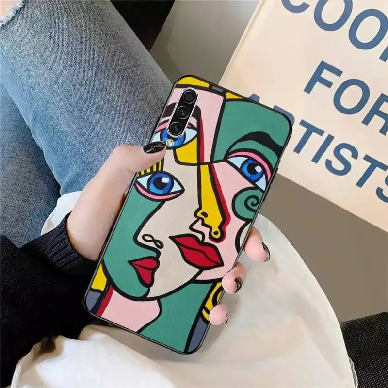 

Picasso abstract Art painting Phone Cases For Samsung galaxy S 9 10 20 A 10 21 30 31 40 50 51 71 s note 20 j 4 2018 plus