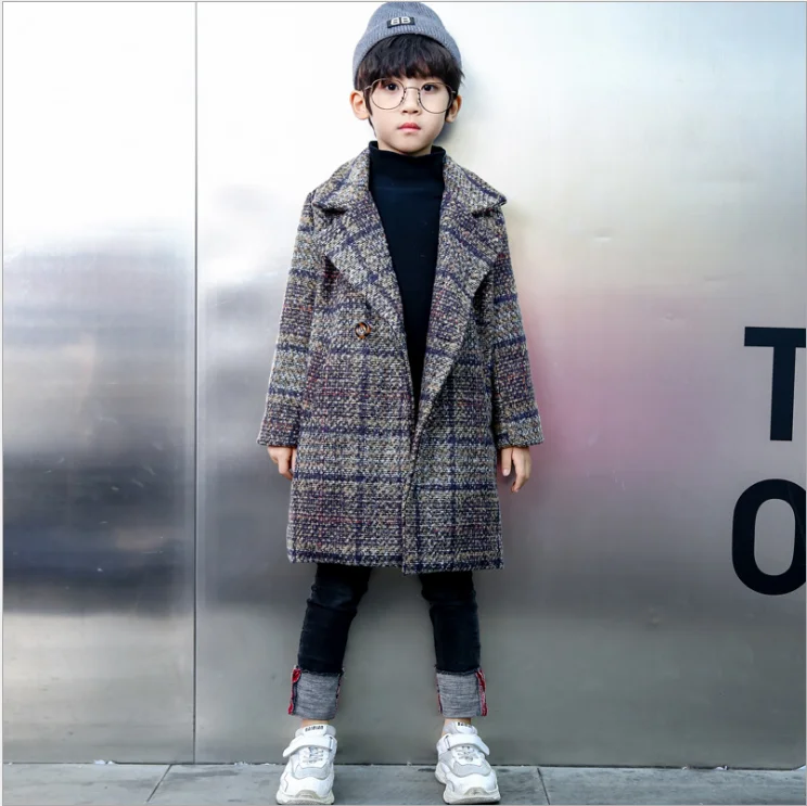 

Boys Wool Coats Autumn Winter Kids Blend Fashion Outerwear For Baby Boys Children Wedding Clothing Jackets Outfits 2 3 4 5 6 7Y