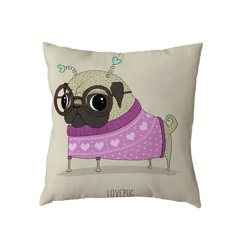 Наволочки для подушек с изображением Мопсов хвоста русалки девочек кровати