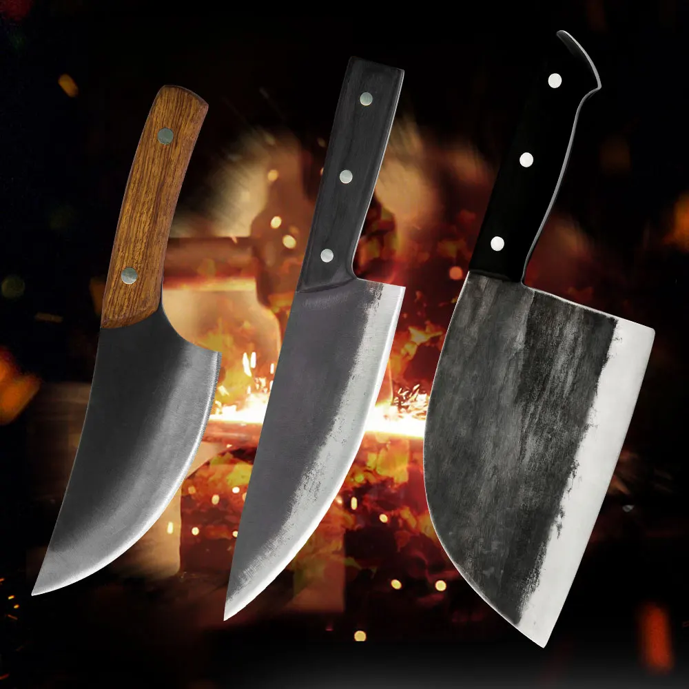 Набор ножей шеф-повара ручной работы из высокоуглеродистой стали | Дом и сад