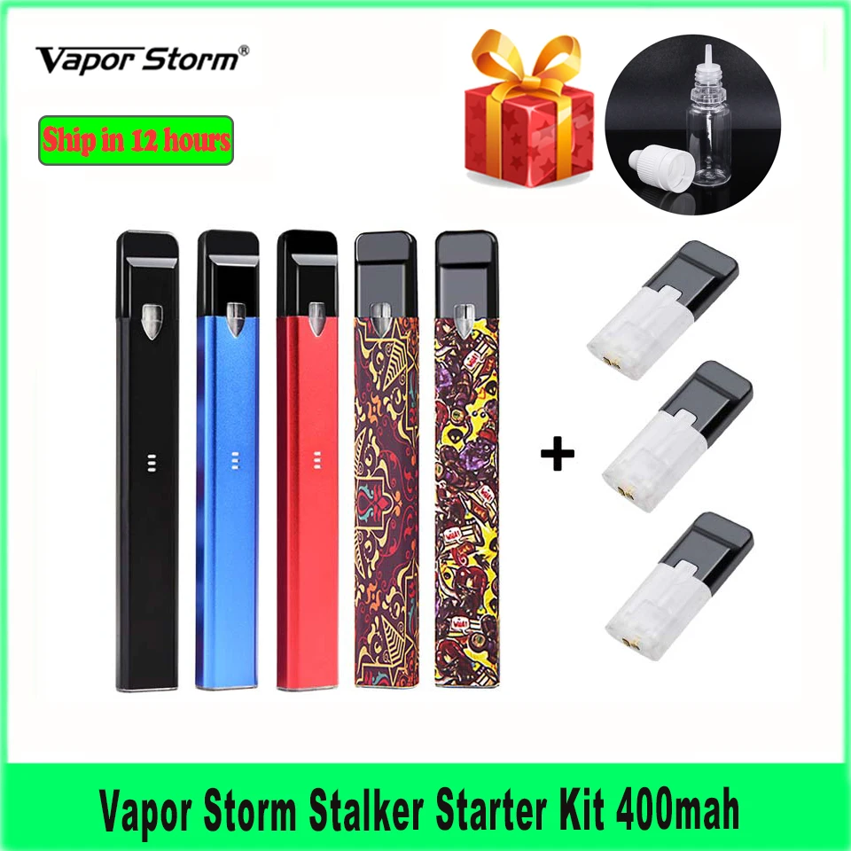 Новый стартовый комплект Vapor Storm Stalker аккумулятор 400 мА · ч картридж на 1 8 мл