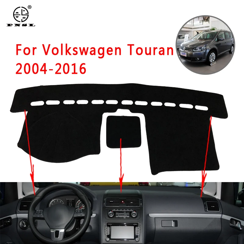 PNSL коврик для приборной панели автомобиля Volkswagen Touran MK1 2003 ~ 2015 защита от солнца