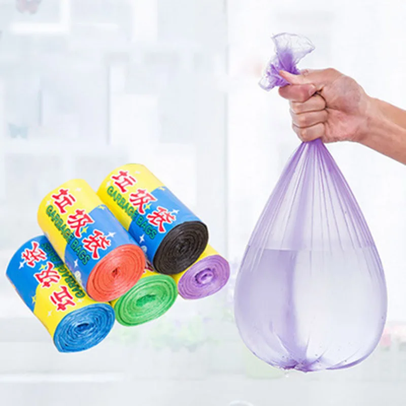 Большие мешки для мусора дома одноразовый плотный мешок Пластиковый черный