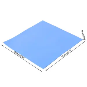 1 лист 100x100x1 ммx 3 мм теплопроводность радиатора процессора охлаждающая проводящая силиконовая прокладка термопрокладка для ПК компьютера C26