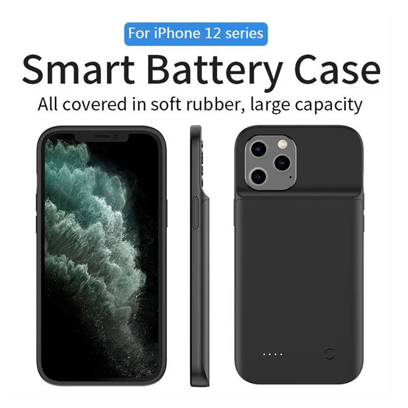 

Back Clip Battery 5000mAh Power Bank Ultra Thin Shockproof Phone Case For iPhone 12 12Pro 12ProMax 12Mini Portable Phone Charger