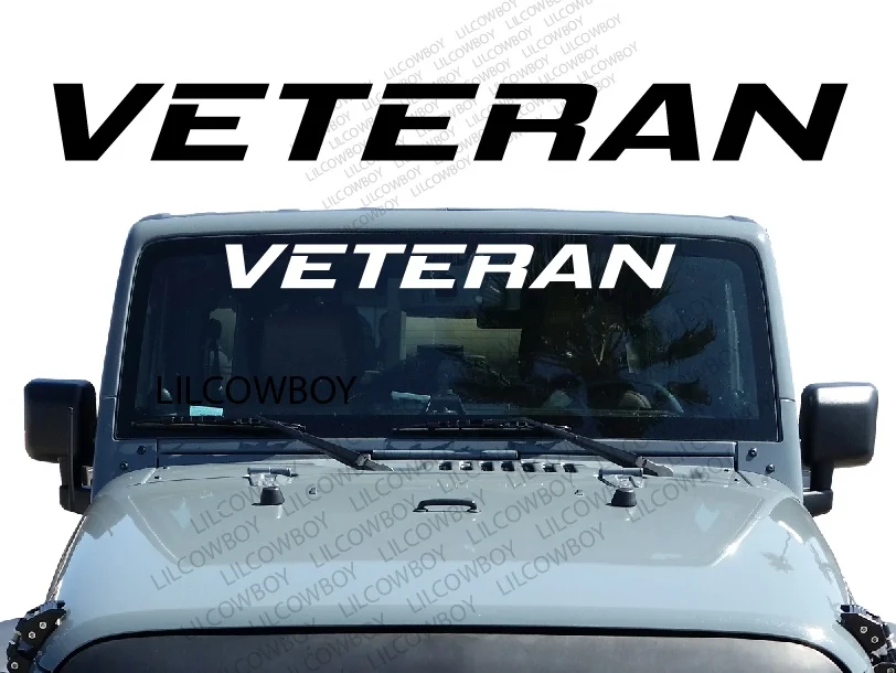 

Для VETERAN надпись текста лобовое стекло баннер наклейка на оконное стекло Jeep Wrangler