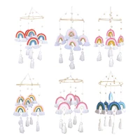 baby crib mobile pendant rainbow crib bell pendant bohemian holiday jewelry with five rainbow pendants baby gifts
