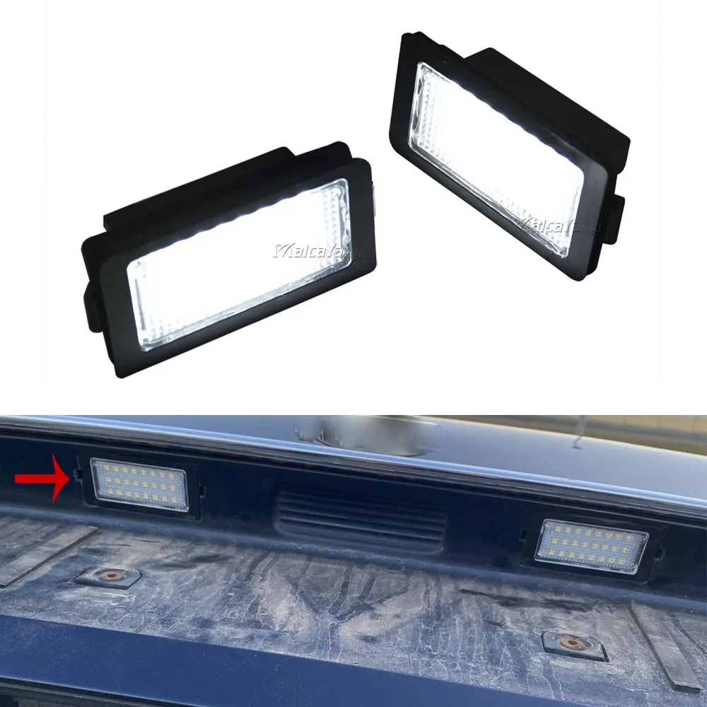 

2x LED Number License Plate Lamps OBC Error Free Light For BMW E38 7 Series 728i 730i 730d 740i 740d 740iL 750i 750iL 1995-2001