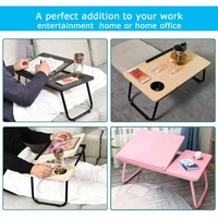 bed portable computer tray for sofa table for writing 4 angles adjustable laptop table with cup holderfolding laptop desk for