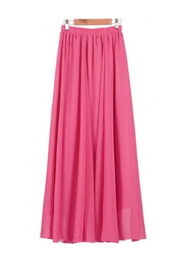 Женская пляжная длинная юбка макси в стиле бохо винтажная шифоновая элегантные