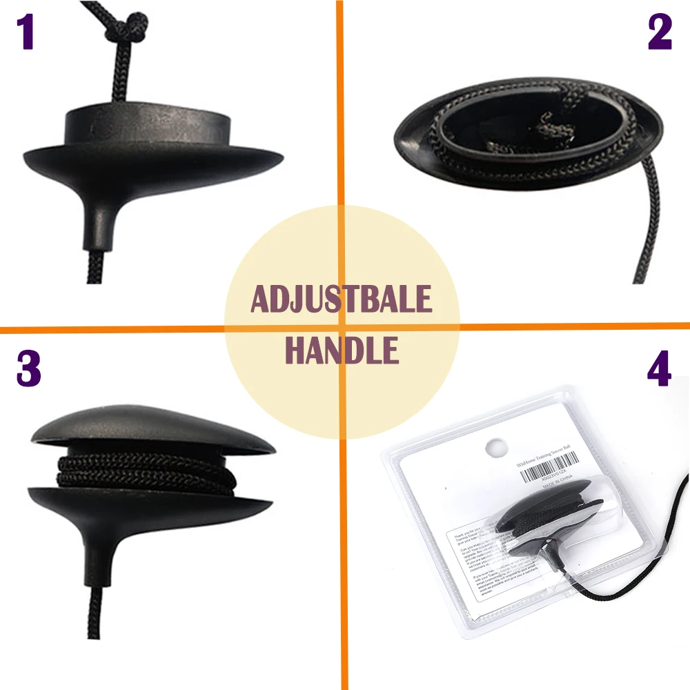 WISHOME детский тренировочный футбол тренировка соло футбольный мяч с ремнем для