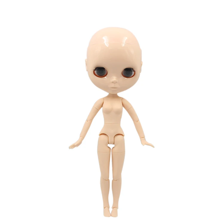 Blyth кукла 1/6 Bjd шарнир тело лысая голова кукла с глазками, кукла без одежды 30 см, 5 цветов 19 суставов руки AB, изменить Макияж DIY - Цвет: natural