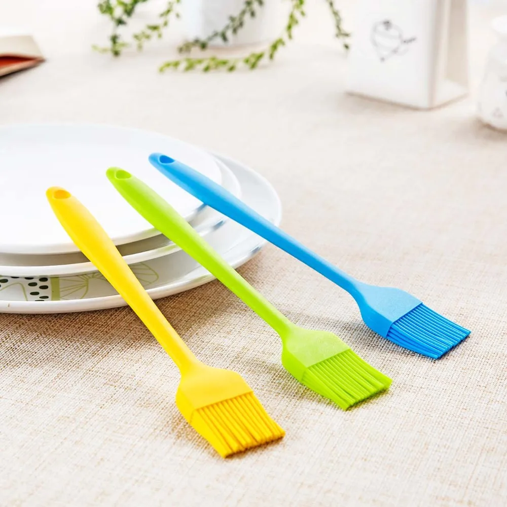 Новинка Лидер продаж 3 предмета барбекю гриль кисть силиконовая щеточка для