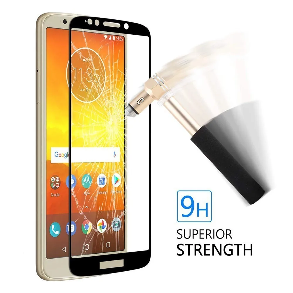 0,3 мм 2.5D полное покрытие 9H закаленное стекло для Motorola Moto E5 E5 Plus Moto E5 Play Go полноэкранная защитная пленка против царапин