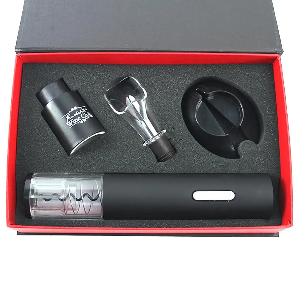

Electric Wine Bottle Opener Corkscrew Automatic Champagne Bottle Opener Kit with Foil Cutter Drinkware Barware
