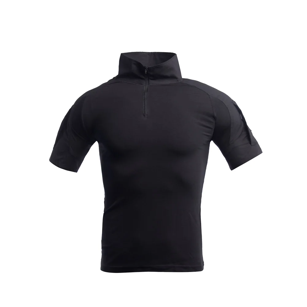 Страйкбол игры в стиле милитари футболка Для мужчин с коротким рукавом Камуфляж