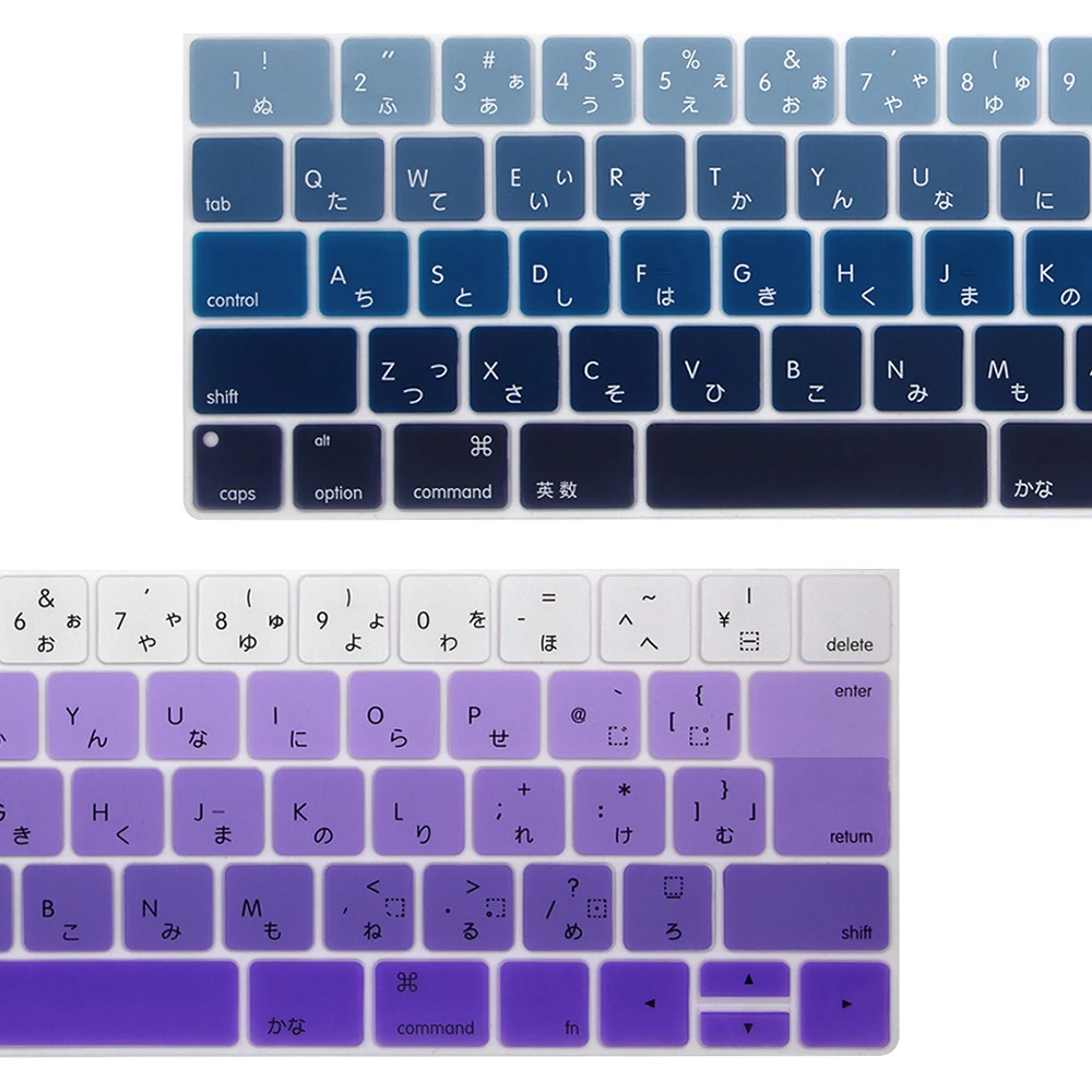 Японский силиконовый чехол для клавиатуры Macbook New Pro защитная пленка 13 дюймов 15 с
