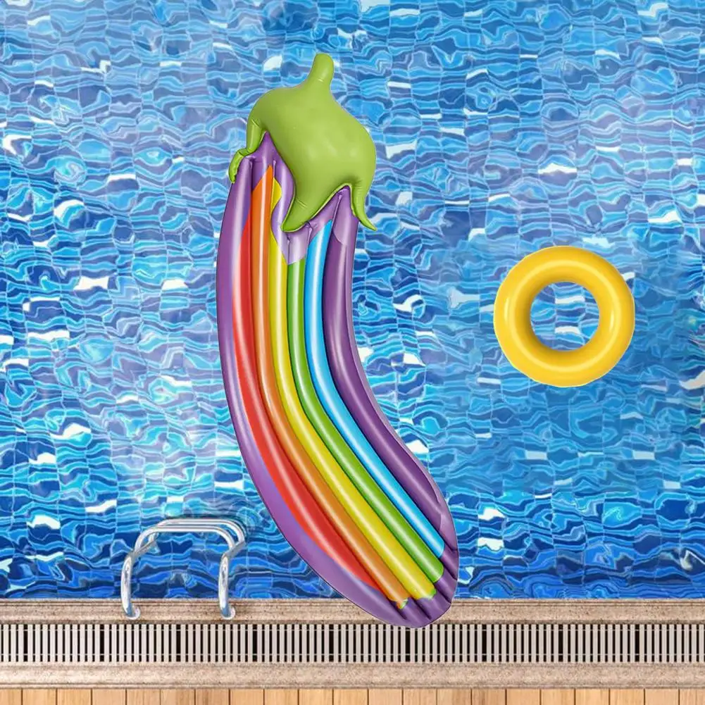 Надувной бассейн в форме баклажана из ПВХ портативный с хорошей герметичностью