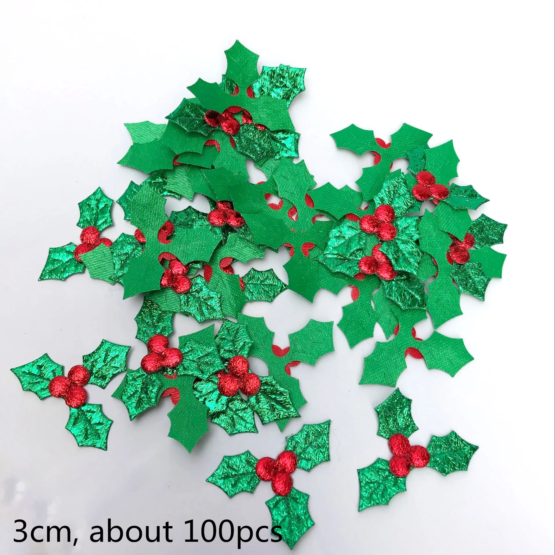 100 шт. искусственные листья Холли ягоды Рождественская елка украшения Diy ручной