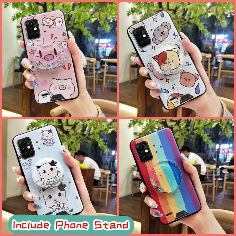 durable cute phone case for umidigi bison pro cartoon glisten soft case for woman for girls free global shipping