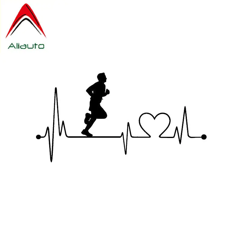 

Aliauto творчески парень сердцебиение Run виниловые наклейки на машину Водонепроницаемый Светоотражающая наклейка мотоциклы аксессуары 17 см * 9...